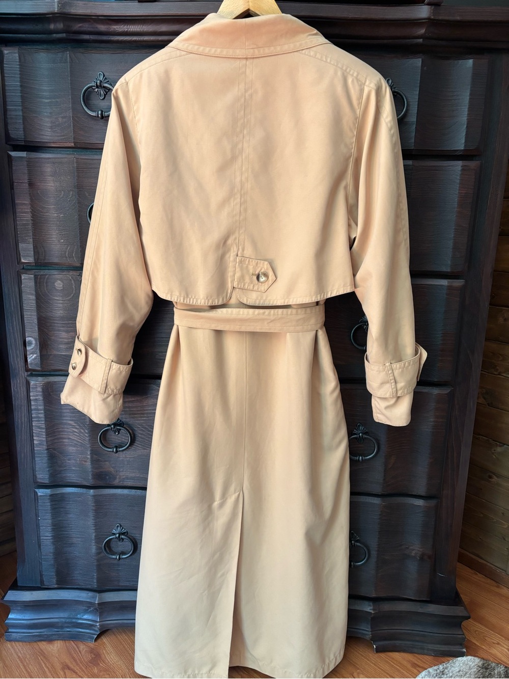NEIMAN MARCUS Women’s Vintage 1980’s Luxury Trench Coat - Size 12 - Picture 2 of 11
